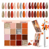 16 Colors Solid Gel Nail Polish Palette