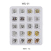 Nail Art New Alloy Christmas Halloween Ornaments Diamond Bells Christmas Nail Set