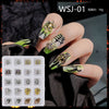 Nail Art New Alloy Christmas Halloween Ornaments Diamond Bells Christmas Nail Set