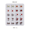 Nail Art New Alloy Christmas Halloween Ornaments Diamond Bells Christmas Nail Set