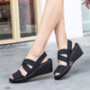 Wedge Platform Breathable Sandals Comfortable Non-Slip Adjustable Walking Lightweight Working Nurse Woven Shoes