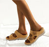 sandals with arch support women's Flower Retro Wedge Comfortable platform Slippers