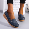 Women FlatsSpring Summer Shoes Women Heels 4.3CM Genuine Leather Chaussures Femme Casual Women Loafers Ballet Flat Shoes