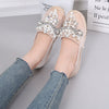 Soft Bottom Shallow Bottom Round Head Pearl Single Shoes Female