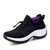 Women's Walking Shoes Sock Sneakers Slip on Mesh Air Cushion Comfortable Wedge Easy Shoes Platform Loafers