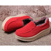 Flat Platform Shoes Genuine Leather Plus Cotton Shoes For Woman