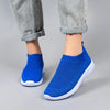 Breathable Mesh Platform Sneakers Women Slip on Soft Ladies Casual Running Shoes Woman Knit Sock Shoes Flats