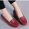 Women FlatsSpring Summer Shoes Women Heels 4.3CM Genuine Leather Chaussures Femme Casual Women Loafers Ballet Flat Shoes