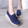 Women Slip On platform Loafers Comfort Suede Moccasins Shoes with leather suede fringes