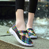 Casual Lightweight Fashion Sneakers Comfortable Non-Slip Adjustable Breathable Walking Lightweight Working Nurse Woven Shoes