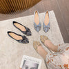 Pointed single-shoe female new bowknot flat-bottomed ladle shoes