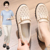 Mom's shoes, middle-aged sandals, summer soft soles, middle-aged and elderly women's leather shoes, comfortable and breathable, single shoes, genuine leather toe shoes with holes