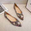 New temperament rhinestone rivet ladybugs women printed folk style women flat shoes