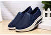 Women's Slip-on Walking Shoes Mesh Breathe Air Cushion Sock Sneakers for Women Ladys Fashion Platform Lightweight Loafers Non-Slip Nursing Work Shoe