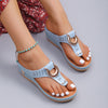 Candy Color Metal Chain Slippers Square Toe Summer Sandals Shoes Women Open Toe Pu Leather GreenZapatillas Casa Mujer