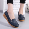 Women FlatsSpring Summer Shoes Women Heels 4.3CM Genuine Leather Chaussures Femme Casual Women Loafers Ballet Flat Shoes