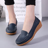 Women FlatsSpring Summer Shoes Women Heels 4.3CM Genuine Leather Chaussures Femme Casual Women Loafers Ballet Flat Shoes