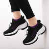 Women's Walking Shoes Sock Sneakers Slip on Mesh Air Cushion Comfortable Wedge Easy Shoes Platform Loafers