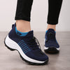 Women's Walking Shoes Sock Sneakers Slip on Mesh Air Cushion Comfortable Wedge Easy Shoes Platform Loafers